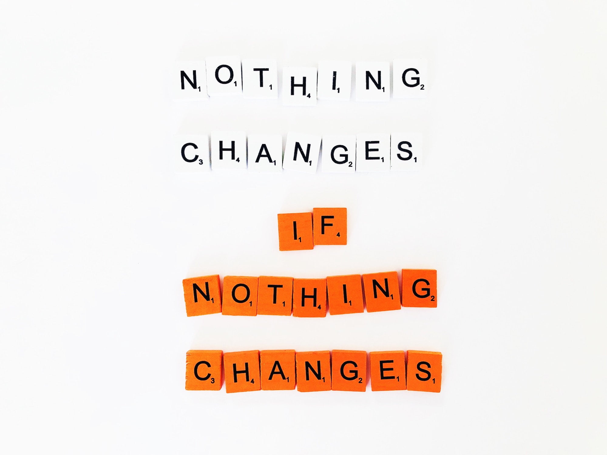 Nothing changes if nothing changes